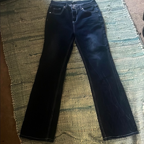 Flamingo Urban Jeans Flamingo Urban Blue Flare Wide Leg Jeans